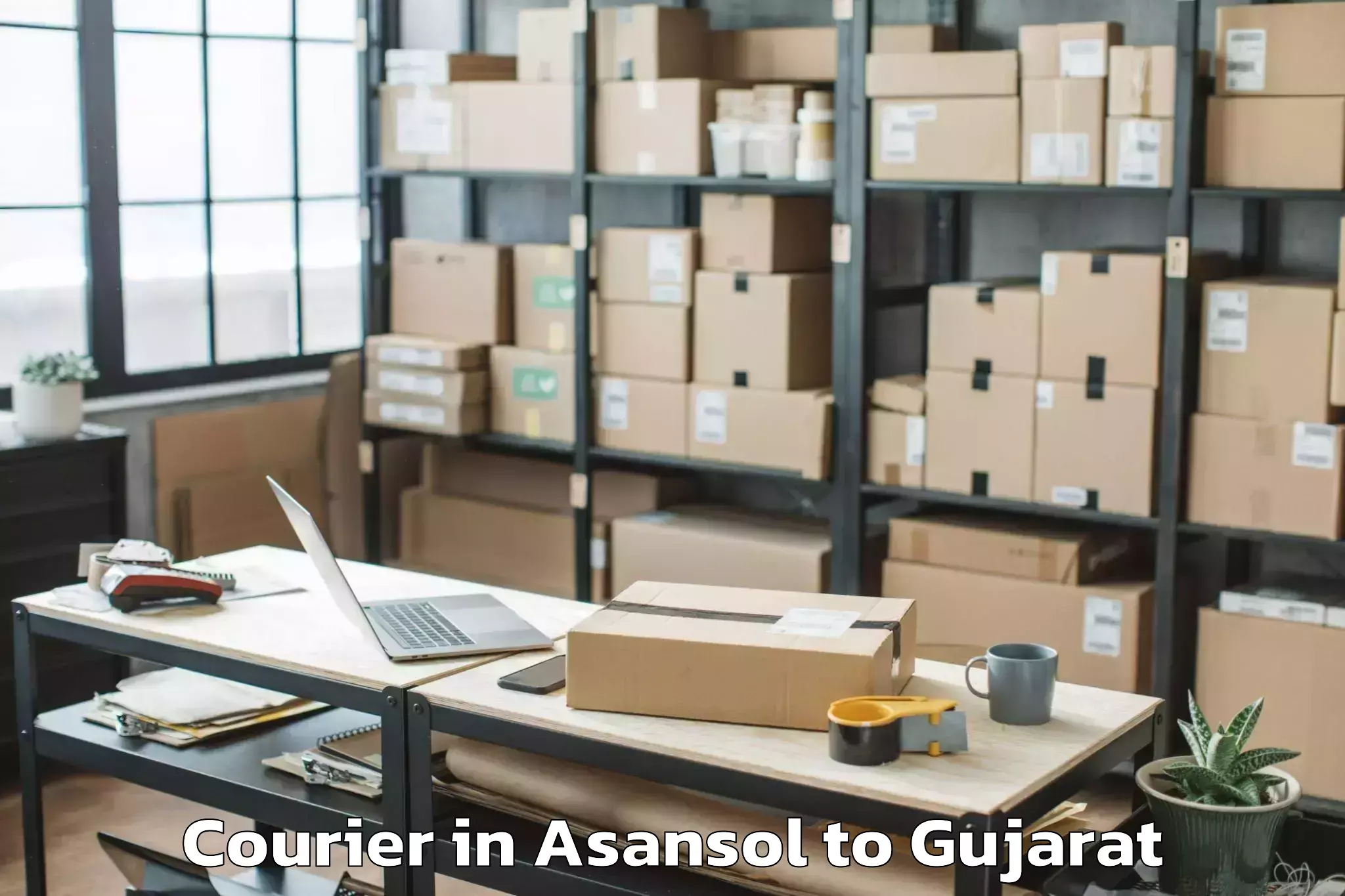 Easy Asansol to Ahmedabad Courier Booking